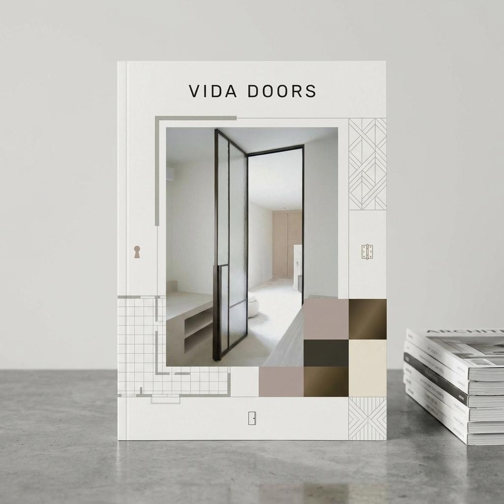 Portada del catálogo de productos de Vida Doors